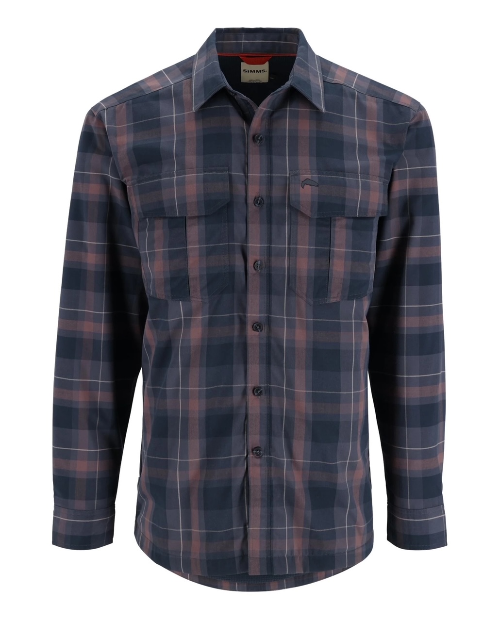 Simms M's Coldweather LS Shirt - Selvedge Logan Plaid - XXL